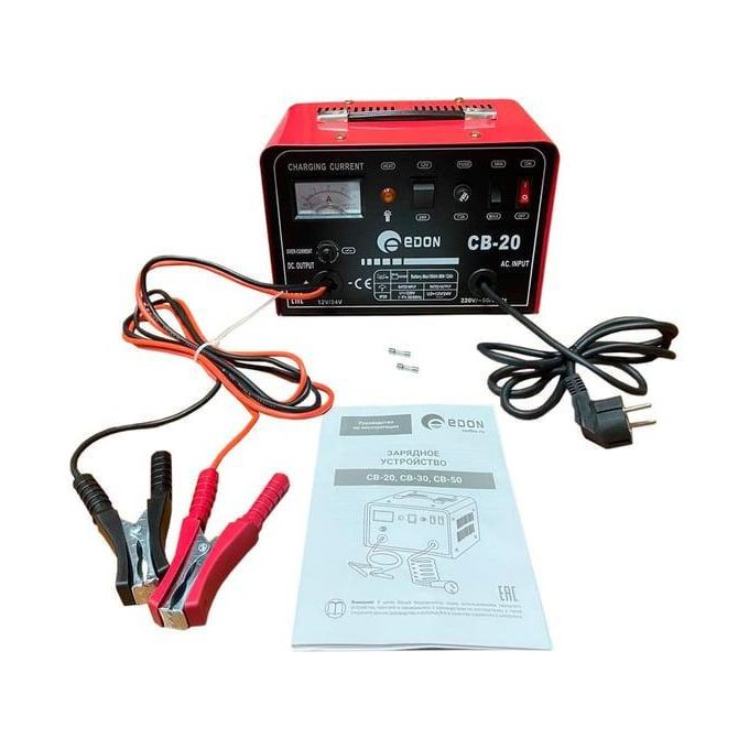 Edon High Quality 12V/24V AC Input DC Out Electric Battery Charger Range of 12Ah-100Ah