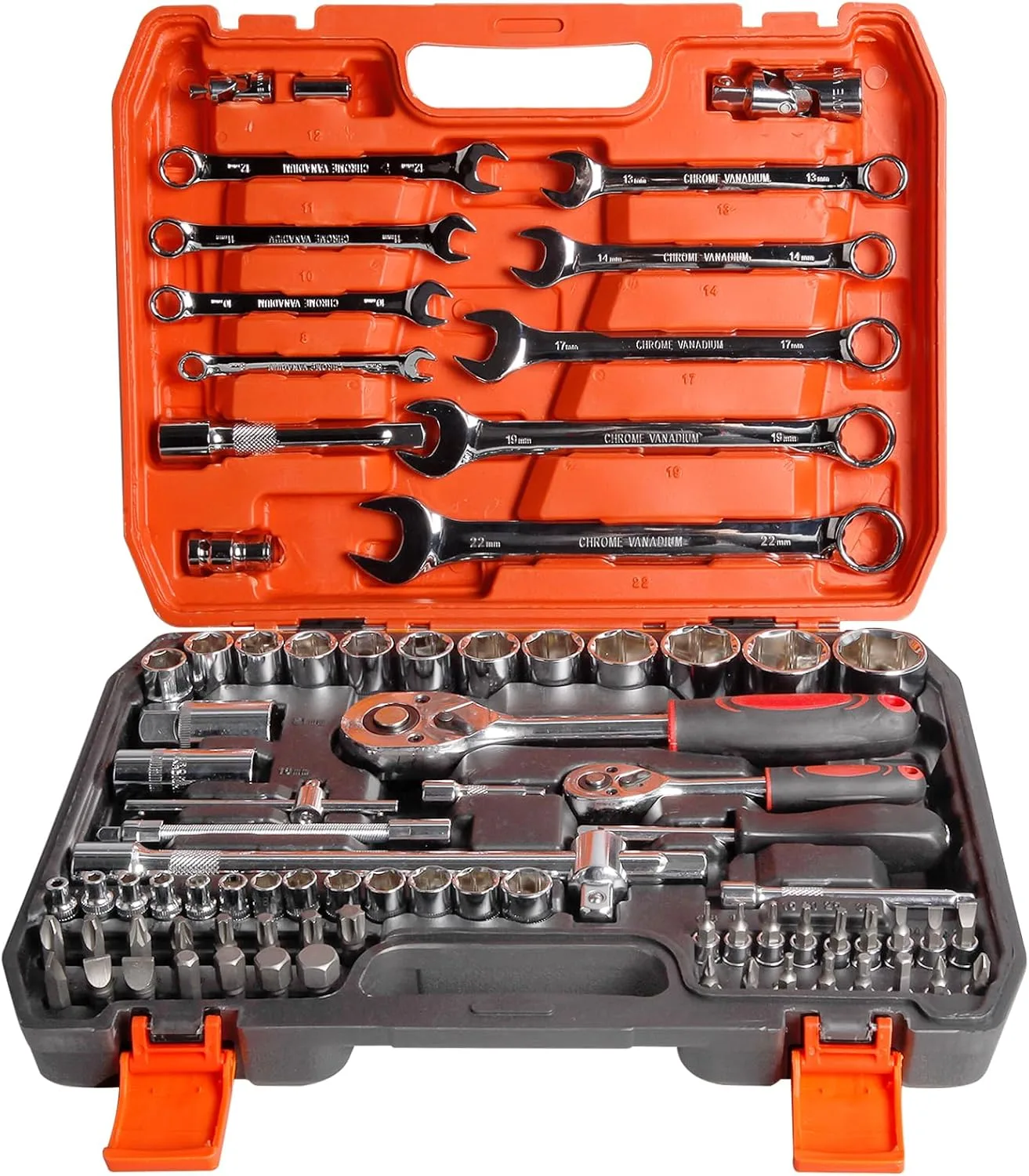 82pcs Professional Mechanic Socket Tool Kit
